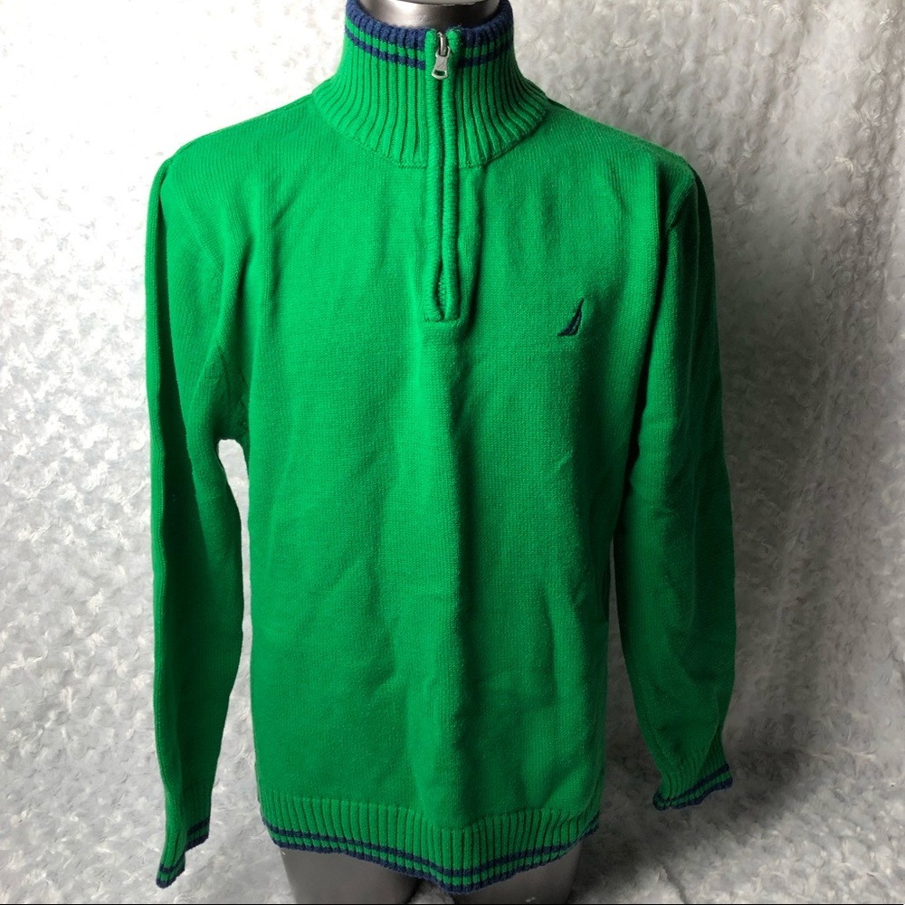 Náutica Kids Green Zip Up Sweater